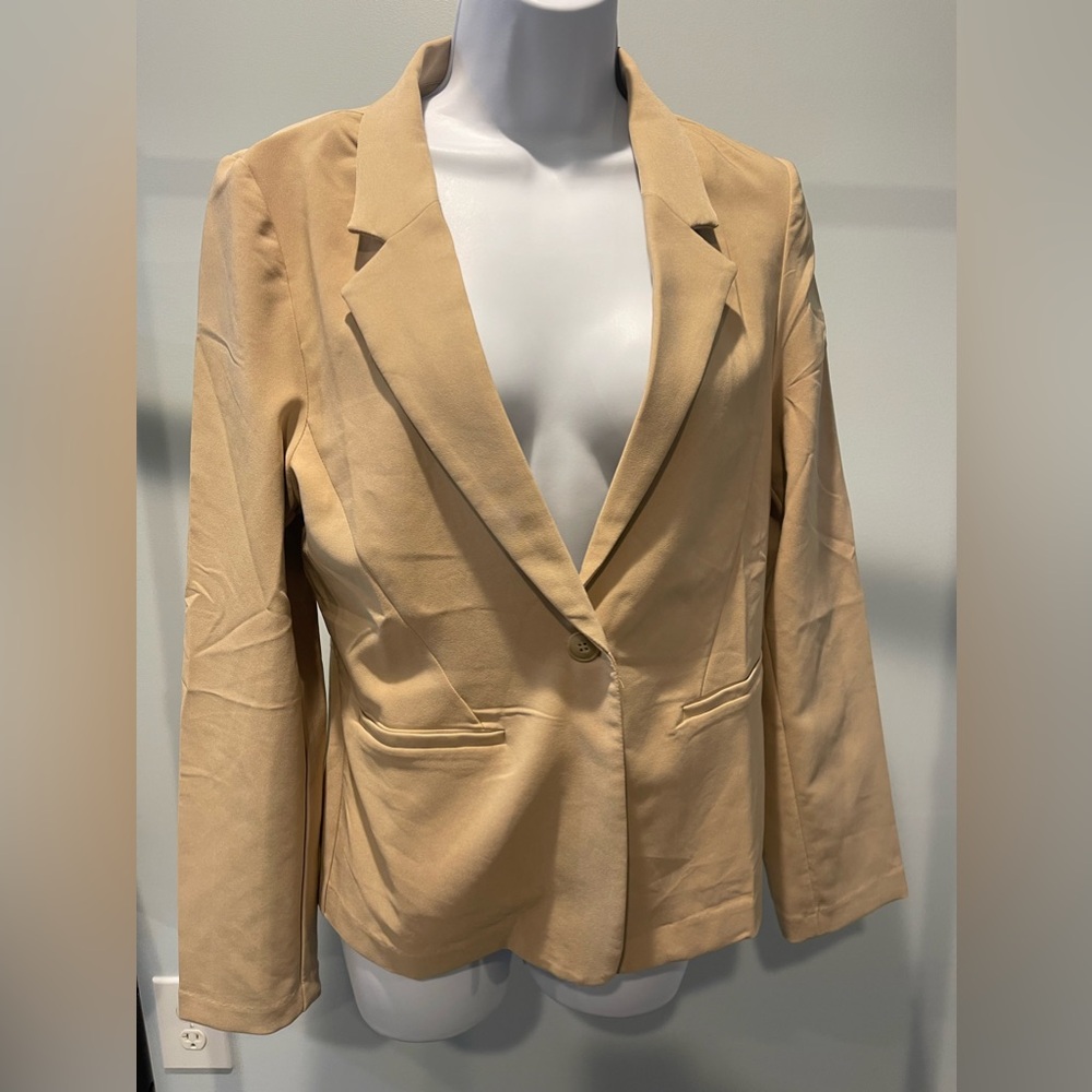 R&R tan blazer size L